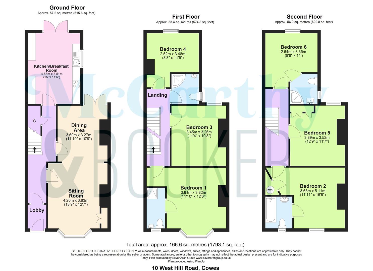 CHAIN FREE ELEGANT VICTORIAN HOME - West Hill Road, Cowes floorplan